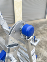 Échelle escamotable en aluminium VIETLADDERS, verrouillage manuel, usage domestique, multi-usages, construction extérieure, combinaison NVLB-45