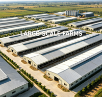 Prix direct usine, faible coût, bâtiment moderne préfabriqué en structure acier pour élevage de moutons, chèvres, ferme laitière et hangar pour vaches laitières
