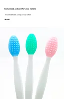 Brosse exfoliante double face en silicone pour les lèvres, nettoyant doux pour points noirs du nez, gommage exfoliant, outil de beauté pour masque et maquillage
