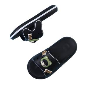 Oui! Chaussons d'été pour femmes, noirs, à semelle épaisse, antidérapants, avec granules de massage, pour usage domestique, talon de 3 cm, taille adulte - Product Image 4