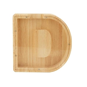 Alcancía de Madera Retro Transparente con Letras del Alfabeto Inglés Personalizables, Diseño Mágico y Encantador - Product Image 1