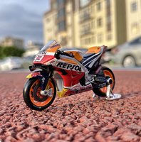 Modèle de moto Red Bull à l'échelle 1:18 en alliage d'aluminium moulé sous pression, ornement personnalisé, objet de collection, voiture de course GP en métal