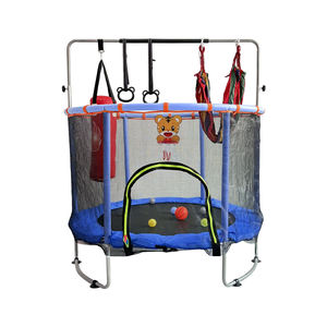 JIngyi <span class=keywords><strong>Trampoline</strong></span> compact de 55 pouces de qualité supérieure à prix abordable avec filet de sécurité et sac de sable, idéal pour les hammocks - Product Image 1