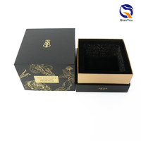 Service professionnel sur mesure, boîte en carton rigide noir et or de toute taille, épaisseur 3 mm, pour flacon de parfum de 50 ml