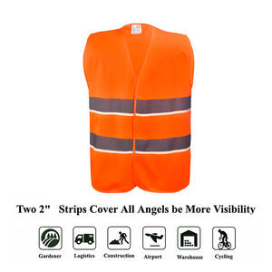 Logo de couleur personnalisé fabrication gilets de sécurité de taille universelle gilet de sécurité réfléchissant de chasse <span class=keywords><strong>orange</strong></span> - Product Image 3