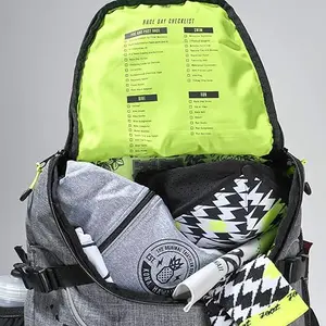 Hot Triathlon Bags Canvas Gray Triathlon Transition Bag Or Gym Bag Sport Backpack For Men Women Waterproof