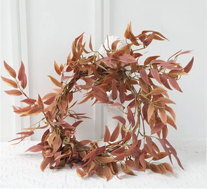 5.6 pieds soie artificielle suspendu Faux saule feuilles guirlande vignes brins <span class=keywords><strong>verdure</strong></span> maison fête toile <span class=keywords><strong>de</strong></span> fond noël Halloween - Product Image 5