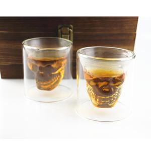 Crâne de Whisky en forme de Carafe en verre de <span class=keywords><strong>Vin</strong></span> À La Main En Bois Boîte whisky bar - Product Image 1