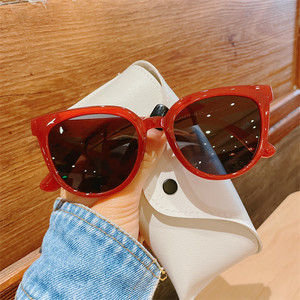 Lunettes de soleil rondes blanches rétro pour femmes, monture complète, polarisées, protection UV400, style adulte - Product Image 3