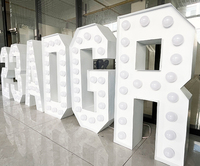 Letras y Números LED Personalizados con Luz Cálida para Bodas, Bares y Fiestas, OEM, 1 Pieza MOQ