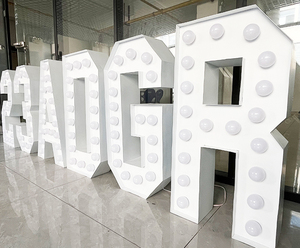 Nhà máy chuyên nghiệp tùy chỉnh bóng đèn thư tùy chỉnh marquee dấu hiệu LED Số marquee thư - Product Image 2