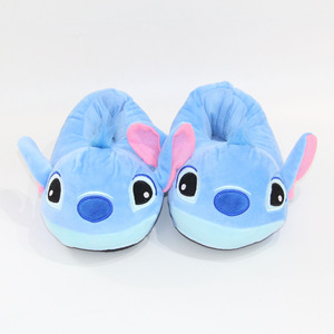 รองเท้าผ้าพลัฌลายการ์ตูนสติทช์น่ารักคุณภาพสูงสำหรับเด็ก ใส่สบาย อุ่นในฤดูหนาว ระบายอากาศได้ดี รองเท้าใส่ในบ้าน ขายส่ง - Product Image 2