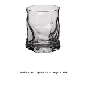 Verre Source Glass DOF 42 cl H 10,7 cm Ø 8,3 cm Bormioli Rocco - Product Image 3