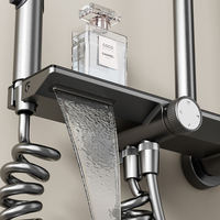 Ensemble de douche de luxe à effet pluie, direct usine, avec système de robinetterie de plafond et pommeau de douche pour appartement, hôtel et salle de bain