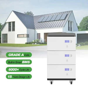 Batería solar híbrida para red eléctrica de 30 kWh, 51.2 V, LiFePO4, apilable, para uso doméstico - Product Image 1
