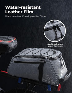 حقيبة دراجة 3 في 1 مقاومة للماء، حقيبة مقعد الدراجة، حقيبة جانبية للدراجة - Product Image 1