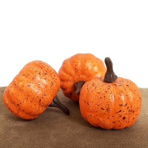Mini zucche artificiali-zucche Decorative in plastica per Halloween, giorno dei morti, pasqua, giorno della memoria, raccolto, inverno - Product Image 4