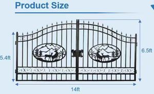 2026 Hot-Selling Professional Custom Lanes &amp; Villas Home <strong>Gates</strong> USA,UK Style Iron Durable Color Size Customization Best Price - Product Image 6