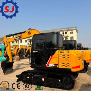 <b>Used</b> SANY SY75C Pro Excavator | 7 Ton Crawler Hydraulic Excavator | Construction <b>Machinery</b> For Sale - Product Image 1