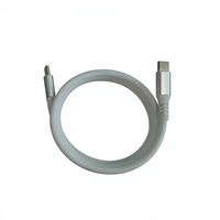 Kabel Magnetik Tipe C ke Tipe C Berbahan Katun Kepang 100w dengan Fungsi PD untuk Perangkat Seluler Komputer untuk iPhone untuk Samsung