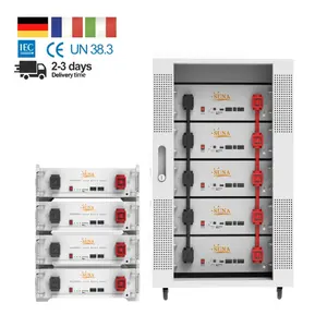 5KWH rak terpasang lithium lifepo4 paket baterai 48v sistem penyimpanan energi terbarukan rumah