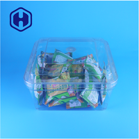 Conteneur en plastique PET transparent de qualité alimentaire pour bonbons, biscuits, gâteaux, fruits frais, desserts, emballage OEM ODM, fournisseur personnalisé, sans BPA