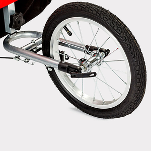 <span class=keywords><strong>Porte</strong></span>-vélo pliable 2-en-1 de qualité supérieure pour animaux de compagnie bébé enfant remorque - Product Image 5