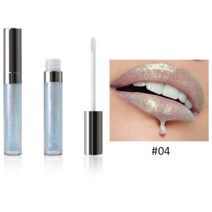 4 <span class=keywords><strong>Color</strong></span> shiny more plump fruit aroma holographic lip gloss customized packaging - Product Image 1