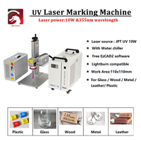 Machine de marquage laser UV JPT 10W Seal 355 10E 355nm avec refroidisseur d'eau Lightburn