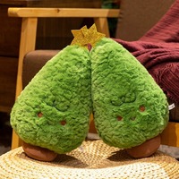 Coussin décoratif pour sapin de Noël, cadeau du Nouvel An, jouet en peluche amusant, mini ornement en forme de sapin, poupée de Noël en coton personnalisable