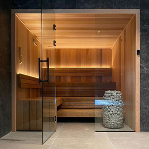 Sauna Interior de Infrarrojos Lejanos para Varias Personas, Cabina de Sauna de Madera Sólida para el Hogar, <span class=keywords><strong>Precio</strong></span> Directo de Fábrica - Product Image 3
