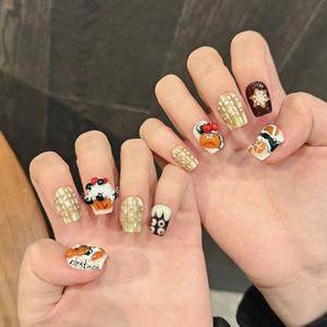 Diseño #2540 Serie de <span class=keywords><strong>Halloween</strong></span> Personalizado Corto Mate Fantasma Momia Prensa <span class=keywords><strong>Uñas</strong></span> postizas acrílicas - Product Image 2