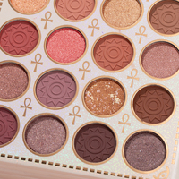 Palette de maquillage 5-en-1 : Fards à paupières, brillant à lèvres, illuminateur, blush et contouring – Livre de maquillage 5 pages – Cadeau pour femme