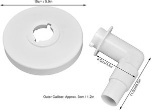 Plaque d'aspiration pour skimmer avec coude en PVC à 90 degrés pour nettoyeur de piscine <span class=keywords><strong>Polaris</strong></span> <span class=keywords><strong>280</strong></span> 380 180 : Compatibilité et fonctionnalité - Product Image 2