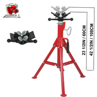 Support de tuyau réglable Ambull Factory Wholesale High Jack Pipe Stand 2 avec boule de transfert, pour tuyau de 12 pouces