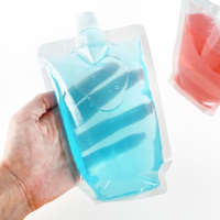 Nouvelle pochette de bec de compote de fruits transparente à venir pour le remplissage d'eau et le bouchage sac de gelée en plastique