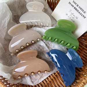 Aksesoris Rambut Wanita Gaya Korea, Jepit Rambut Kecil Elegan Model Hiu 7cm, Jepit Rambut PC Setengah Bulan Serbaguna, Jepit Rambut Baru - Product Image 2