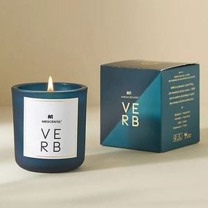 Vela Aromática Mescence Fable en Frasco Redondo de Vidrio Ámbar, Vela Moderna en Recipiente de Parafina - Product Image 3