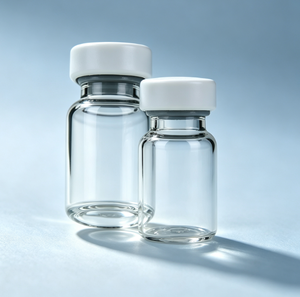 Flacons à sertir en verre borosilicate transparent avec couvercle en plastique blanc pur, mini-contenants en verre hermétiques pour l'artisanat et l'emballage d'échantillons d'articles quotidiens - Product Image 3