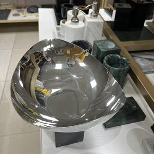 高級ブラックマーブルステンレススチールトレイスタンドゴールドシルバーカスタムサイズホームフードサービングトレイラマダンセレブレーションデザート - Product Image 5