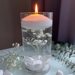 <span class=keywords><strong>Bougie</strong></span> perlée à base de plantes Cire de sable en poudre granulée avec 30 mèches Cire de sable non parfumée <span class=keywords><strong>Kit</strong></span> de boîte carrée blanche pour événement de mariage - Product Image 4