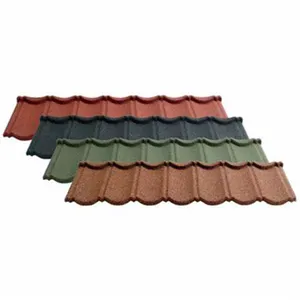 Tuiles de toit en métal à revêtement de couleur en pierre d'aluminium de 0.4mm bon prix pour la construction en Nouvelle-Zélande