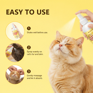 Spray para el Tratamiento de la Caspa en Gatos, Marca Privada, Natural, Hidratante, No Irritante, Calmante, para Piel Sensible de Mascotas - Product Image 5