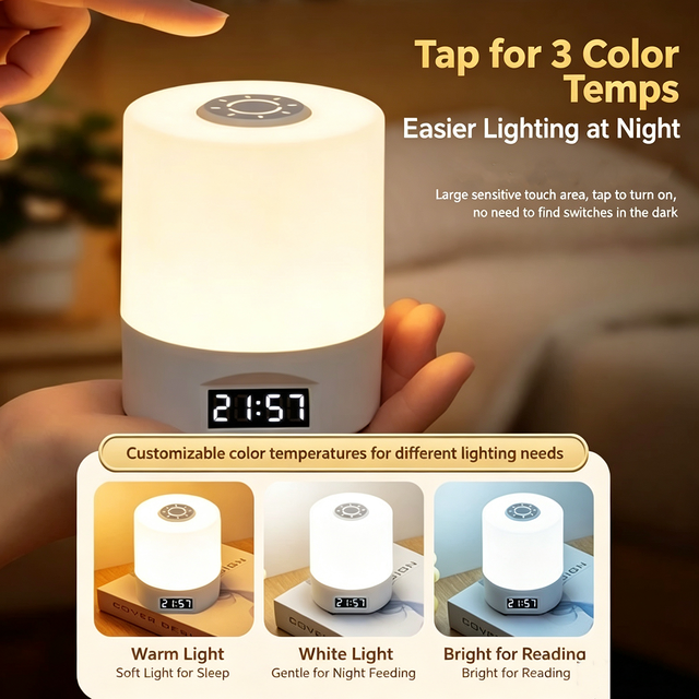 USB Rechargeable LED Touch Bedside Lamp, Eye Care Dimmable Night Light for Bedroom Sleeping,Sleeping led lights