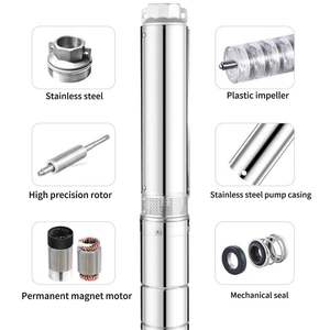 Pompe solaire haute puissance QY 3JC9-108-D110/1500, 2250W, hauteur de refoulement 108m, débit 9m³/H |   Robuste et de qualité industrielle |   Prise d'eau industrielle - Product Image 6