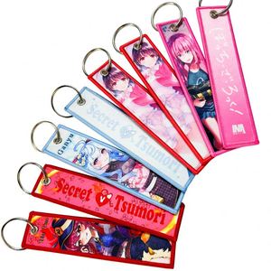 <b>Custom</b> Kawaii Safety Wallet Accessories <b>Key</b> Chain Jettags Embroidery Japan Anime Jet Tag Keychain - Product Image 1