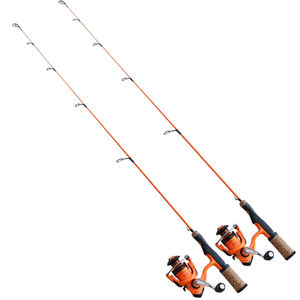 Canne à pêche en carbone pour enfants de 24'' à 36'' pour la pêche en eau douce et sur glace avec poignée en liège et moulinet pour jeunes pêcheurs - Product Image 1