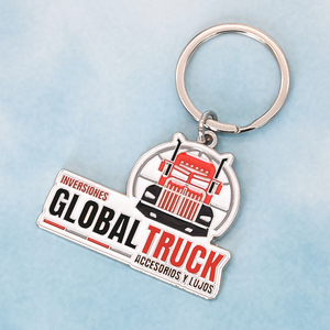 Khuyến Mại Kim Loại Móc Chìa Khóa Biểu Tượng Tùy Chỉnh Keyring Dễ Thương Nhân Vật Logo Xe Tải Xe Men Móc Khóa - Product Image 5