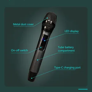 Xdobo sấm 1978 150W DJ khuếch đại di động có thể sạc lại loa lớn với 2 micro không dây echo và Chân máy đứng - Product Image 5