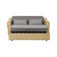 Canapé-lit pliant en bois moderne avec bras, nouveau meuble pliable